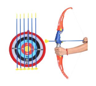 Sport Toy Archery Bow And Arrow Set for Kids - Suction Cup Arrows And Target,D