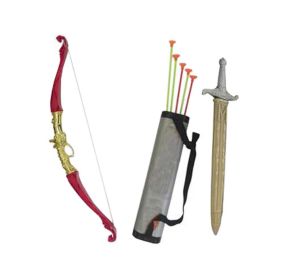 Kids Toy Children Bows Sword Shield Combination Set Simulation Archery,A