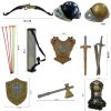 Kids Toy Children Bows Sword Shield Combination Set Simulation Archery,B