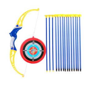 Archery Bow And Arrow Toy Set - Suction Cup Arrows,Target,and Quiver For Boys,A