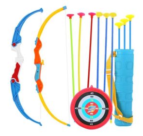 Archery Bow And Arrow Toy Set - Suction Cup Arrows,Target,and Quiver For Boys,E