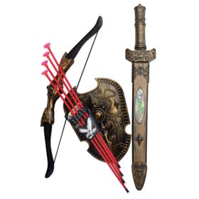 Sword Shield Combination Archery Shooting Set for Kids With 4 Targets