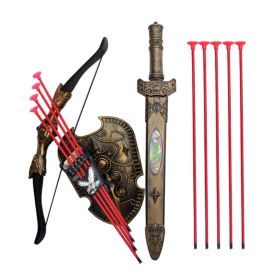 Sword Shield Combination Archery Shooting Set for Kids With 9 Targets