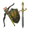 Sword Shield Combination Archery Shooting Set for Kids With 4 Targets  Random