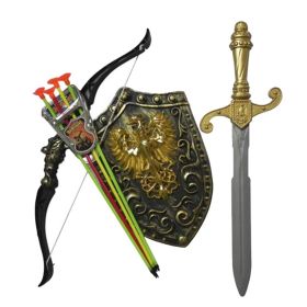 Sword Shield Combination Archery Shooting Set for Kids With 4 Targets  Random