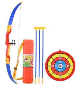 Toy Bow & Arrow Set with Suction Cup Arrows & Target Archery Quiver-01