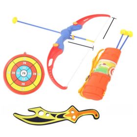 Toy Bow & Arrow Set with Suction Cup Arrows & Target Archery Quiver-02