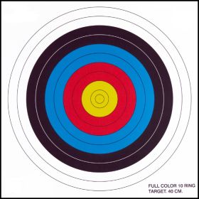 .30-06 10 Ring Paper Target 100 Count